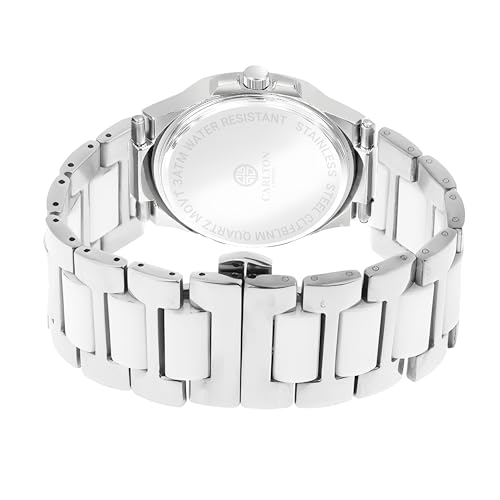 Image of Carlton London Men Stainless Steel Analog Watch | Black Waterproof Watches for Men Boys Male | Fashionable Trendy Quartz Movement Wrist Watch