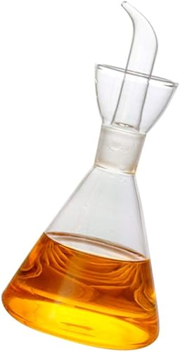 UPKOCH Recipientes de vidrio Contenedores de vidrio Botella de aceite de oliva de vidrio Vinagre y aceite Vinagre Decantador de aceite de vidrio