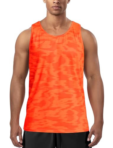Zengjo Mens Tank Tops Workout Sleeveless Shirts Quick Dry Running Gym Mesh Muscle Tanks