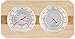 Dyna-Living Sauna Thermometer Hygrometer Holz 2 in 1 Hölzernes Sauna Hygrometer Thermometer für Hotel Oder Sauna Zubehör, Präzise Leicht Ablesbare Anzeige für die Richtige Temperatur Luftfeuchtigkeit