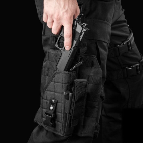 Barska Mens Black Loaded Gear Bi12016 Vx 100 Tactical Vest And Leg Platform, Black, Large Us #TOP5
