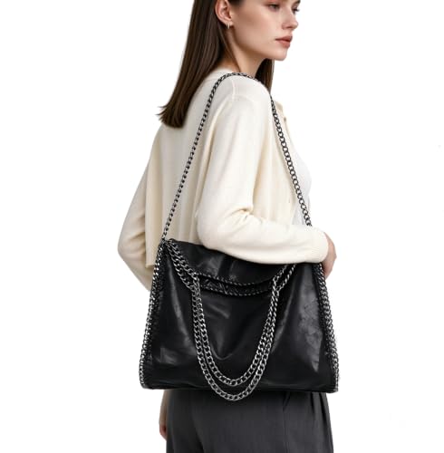 Image of Beatfull Designer Chain Shoulder Purse for Women Soft Leather Quilted Clucth Fashion Message Crossbody bag