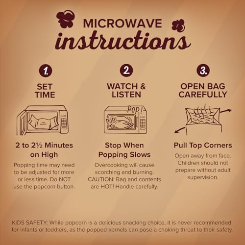 Orville Redenbacher naturales del simplemente Salado Palomitas de Microondas 6 CT