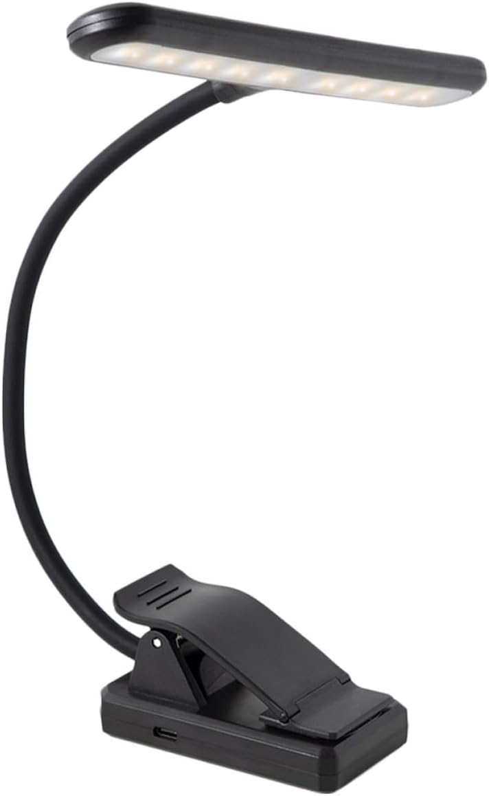 Beavorty 27 LED Rechargeable Music Score Clip on Lamp for Piano Stands
