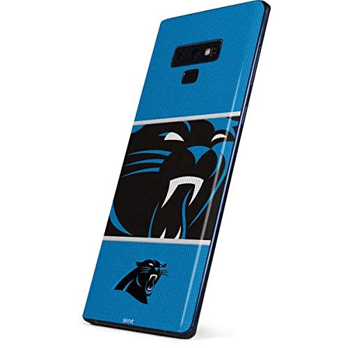 Skinit Decal Phone Skin Compatible with Galaxy Note 9 - Officially Licensed NFL Carolina Panthers Zone Block Design