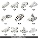 1PC Pneumatic Fitting Better plastics Pipe Connectors White Fittings 6/8mm Adapter BSP Thread Tube Connector(PE,10mm)