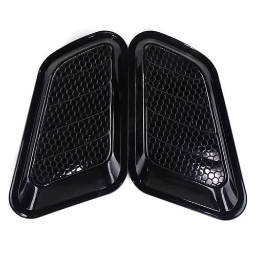 Cubierta de ventilación del capó negro brillante para la entrada de aire del coche
