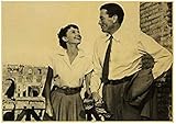  Poster Roman Vacances Vintage Film Affiche Mur Art Photos Affiches Et Impressions Toile Peinture Décor À La Maison Décor 50X70Cm Pas De Cadre