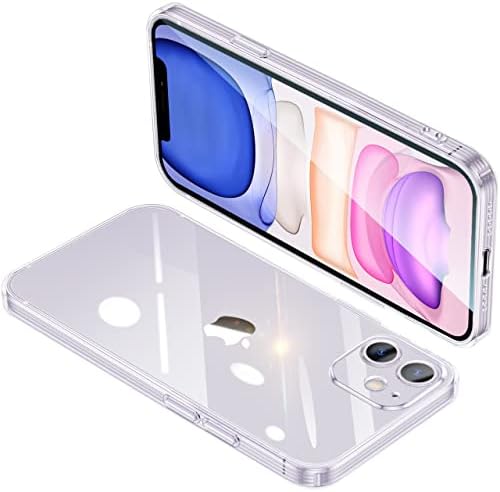 iPhone11 ケース クリア アイフォン11 カバー 全透明 スマホケース 耐衝撃 軽量 TPU 薄型 ストラップホール付き 滑り止め 落下防止（透明）