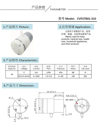 Aspirateur électrique à diaphragme grand débit pression négative - 4