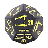 Workout-Würfel für Übung – 12-seitiges Sport-Trainingsgerät, Spiel für Fitnessunterricht und Spielplatz, Gruppen-Fitnessübungswürfel für Zuhause und Hinterhof, Zubehörkoffer, weiches PU-Fitness