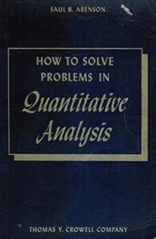 Paperback How to Solve Problems in Quantitative Analysis Book