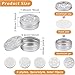 BENECREAT 15 Pack 2 oz Aluminium Tins With Hollow Lid, 5 Style Refillable Screw Lid Round Jars Sample for Cosmetic, Aromatherapy, Air Freshener, Candles, Travel Storage, Beads