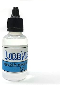 Worm Oil for Soft Plastic Fishing Lures 2 oz | Colorless & Odorless, Wont Absorb into Plastisol, Keeps Baits Soft & Flexible, Glossy Finish, 2 oz Bottle