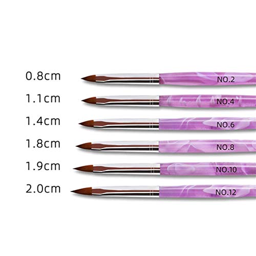 SNOWZAN 13 stuks nagelkunstpenselen acryl fineliner gelkleuren voor nagels nagels penseel voor gelnagels professionele… - Afbeelding 6