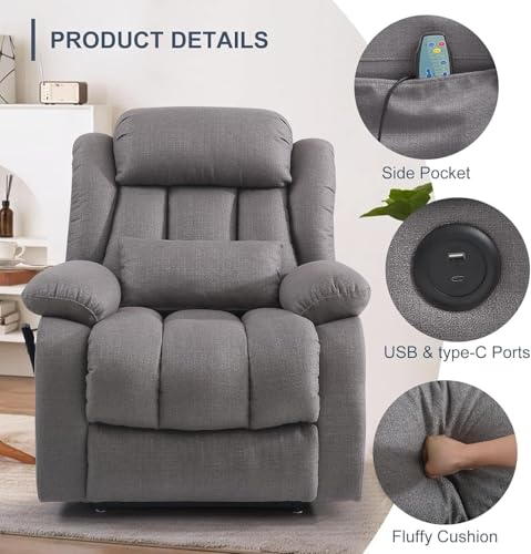 Sillón Power Lift Plegable Natural Unicolor miniatura 5