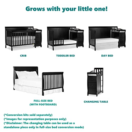 Dream On Me 5 In 1 Brody Convertible Crib With Changer #TOP3