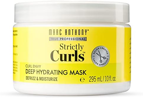 Marc Anthony Deep Hydrating Mask for Dry & Damaged Hair, Strictly Curls - Deep Hydration Treatment with Avocado Oil & Shea Butter Enhances Curls with a Soft Finish - Paraben-Free & Sulfate-Free