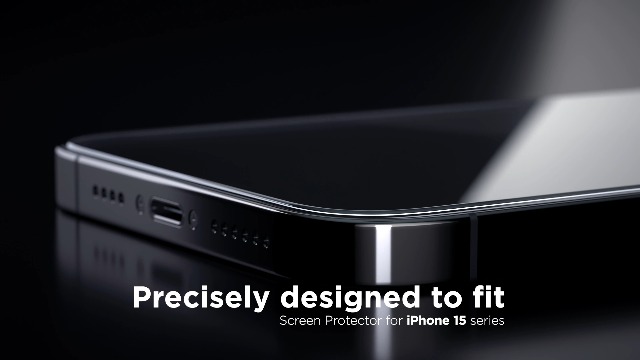 Spigen EZ Fit Tempered Glass Screen Protector for iPhone 15 Pro (2 Pack)