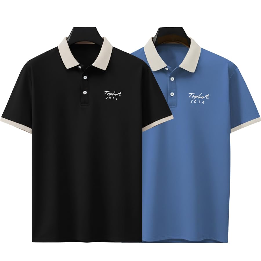 Image of TOPLOT Men Regular Fit Polo || T Shirt for Men (5243)
