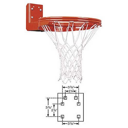 First Team FT170DR Super Duty Double Rim Rear Mounted Fixed Basketball Rim