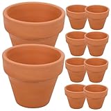 Pot de fleurs succulentes - terre cuite à texture lisse, pots de fleurs uniques