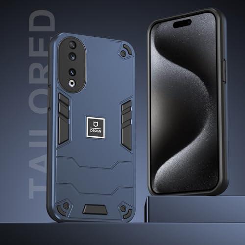 Coque Honor 90 antichoc bleu REA-NX9 en silicone TPU et PC rigide - 6