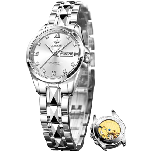 Image of OLEVS Silver Watch for Women Dress Analog Small Female Watch Stainless Steel Watches for Lady