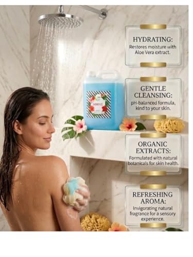 Image of Shower Gel 5L for Hotel, Guest Rooms - Bodywash for Men & Women, Gentle & Mild Fragrance Body Wash - Ideal for Daily Use