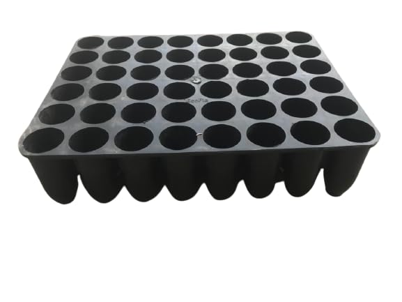 Root Trainer (Re-usable Seedling Trays) Plastic Plants Nursery Seedlings Starter Cups/Seed Germination Tray for The Primary Germination for Seeds 48cells 75cc – Pack of 5