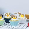 SAWNZC Silicone Baking Muffin Cups 12 Pack, Reusable Cupcake Liners Cake Molds, BPA Free, Dishwasher Safe(White, Green, Navy, Dusty Blue) #4