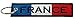 Luso France Flag Key Chain, 100% Embroidered