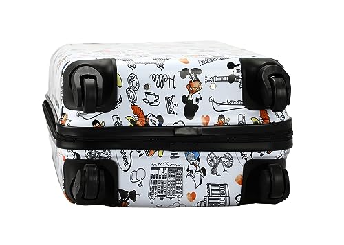 Disney Mickey Mouse And Minnie Mouse 28 Inch White Rolling Luggage #TOP4