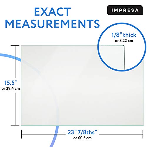 Frigidaire-Compatible 240350608 Crisper Glass Replacement - Refrigerator Pan Cover Insert - Shelf/Shelves/Drawer Parts - Pan Frame Insert 24 x 15.5'' - By Impresa Products - Thumbnail 2