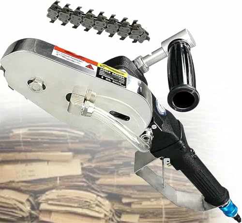 MNJVCFDS Pneumatic Waste Stripper, Portable Carton Industrial Paper Stripping Machine, Pneumatic Carton Box Waste Stripper with Alloy Steel Chain, Inlet Pressure 6-8 Kg