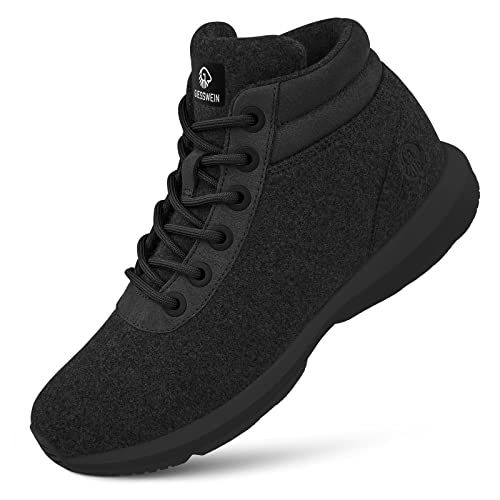GIESSWEIN Wool Sneaker High Top Men - Merino Winterschuhe für Herren, warm...
