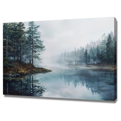Décoration d'impression sur toile forêt 40x60cm pour illuminer un salon sombre