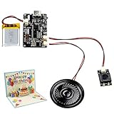 Módulo de Sonido Grabable MP3 Módulo de Grabación de Sonido Programable con Memoria 8MB Control por Botón Altavoz Integrado y Conexión USB-C para Proyectos DIY Cajas de Música y Tarjetas Musicales