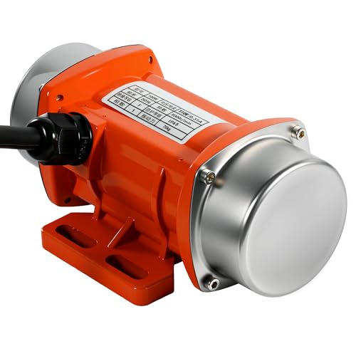 Concrete Vibrator, AC 110V 100W Industrial Vibration Motor, 3000RPM Single Phase Concrete Vibrating Motor Tool with Pure Copper Coil for Sand Shaker Table Adjustable Vibration Force, No Plug