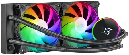 Mars Gaming MCPU220, czarny radiator CPU, TDP 140W, Dual ARGB, PWM Silent