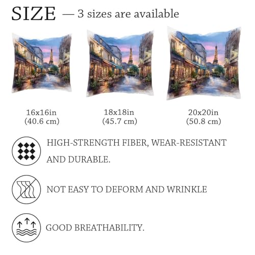 Juego de 2 fundas de cojín de terciopelo suave con diseño urbano sofisticado 7