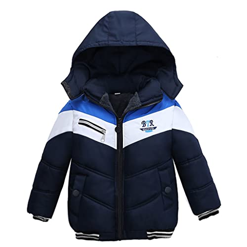 Kids Zipper Windproof Baby Coat Stripe Boys Girls Jacket Toddler Winter Hooded Boys Warm Outwear Clothes2