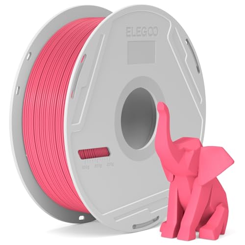 Image of ELEGOO PLA Basic Filament with Reusable Spool Hot Pink 1KG, 1.75mm PLA 3D Printing Filament 2.2lbs High Dimensional Accuracy, Easy Installation Detachable Spool Fits for Most 3D Printers