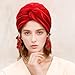 Knot Turban for Women Multicolored Head Wrap Comfortable and Fashionable Headscarf Hat Solid Color