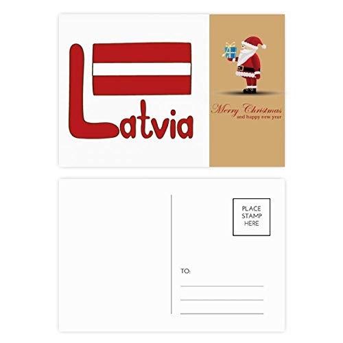 Cartes postales Lettonie Père Noël rouge, le cadeau souvenir pour vos proches