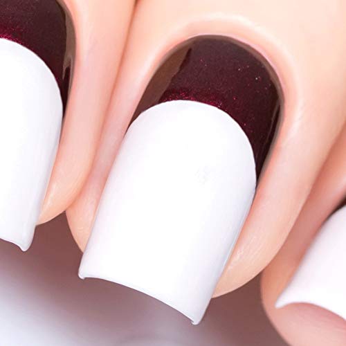 Whats Up Nails - Oval Vinyl Tape Stencils for Nail Art Design (1 Sheet, 40 Strips)
