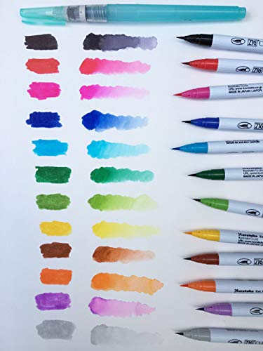 Zig Clean Color Real Brush Markers, Multicolor, 12-Pack (Rb600012) #TOP6