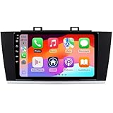 2+32G Android 12 Double Din Car Stereo for Subaru Outback Legacy 2015-2018 with 9 Inch Touchscreen Radio Built-in Wireless Carplay/Android Auto/GPS/Bluetooth/FM/AUX-in/SWC/Backup Camera