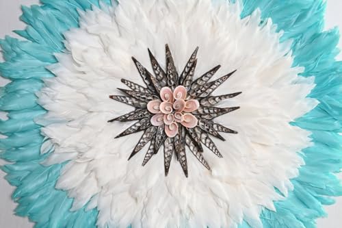 Plume décoration murale 60cm pour réchauffer un salon moderne