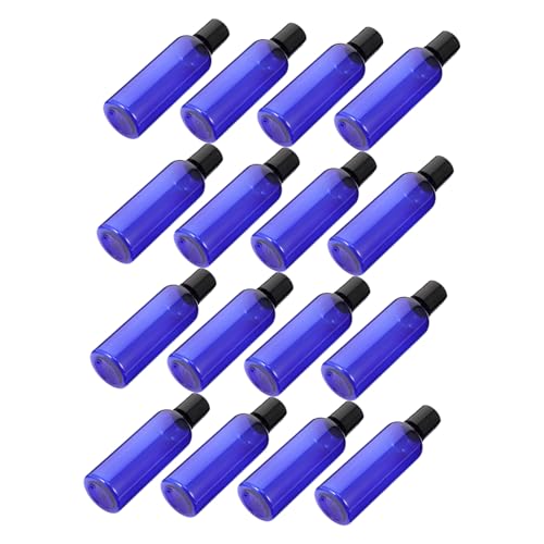 Healvian 16個空のローションボトル 漏れ防止設計 旅行用トイレタリー容器 リフィル可能なシャンプー容器 ポータブル液体収納ボトル